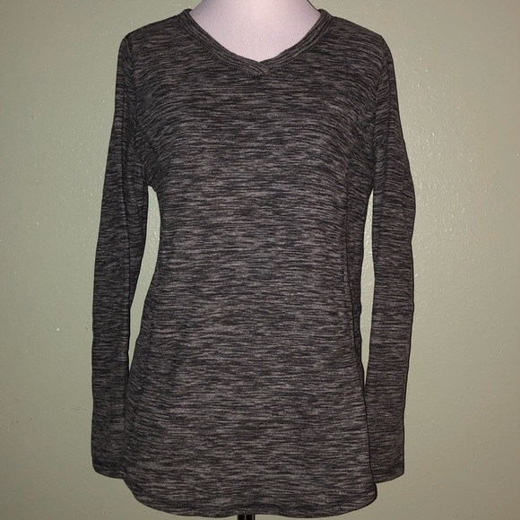 St. John's Bay Sweaters - St. John’s Bay Small Gray V-Neck Polar Fleece